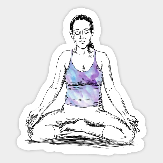 Ohm Meditation Image Sticker by rachelsfinelines